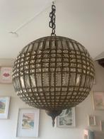 Eichholtz hang lamp Kasbah met kristallen pegels messing, Huis en Inrichting, Lampen | Kroonluchters, Ophalen of Verzenden, Zo goed als nieuw