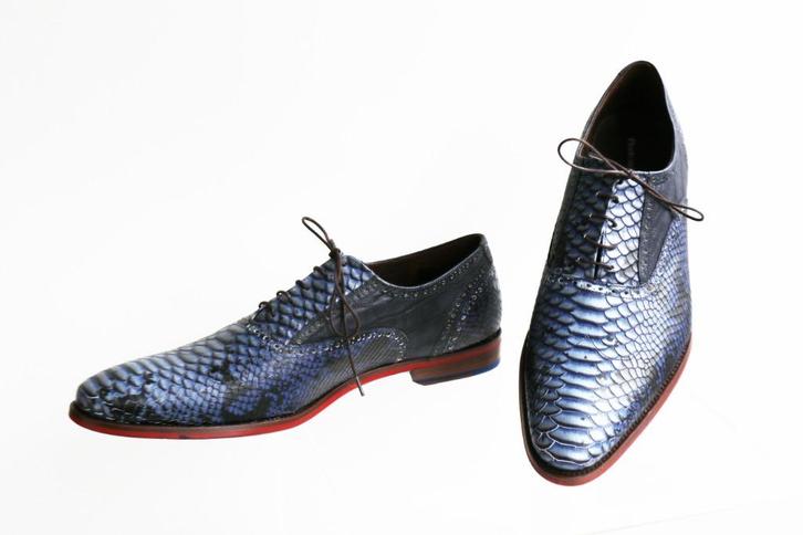 Gloednieuw in doos! Floris van Bommel maat 13 = maat 48, Kleding | Heren, Schoenen, Nieuw, Veterschoenen, Blauw, Ophalen of Verzenden