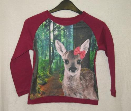 Prachtig Palomino bambi / hert truitje in maat 122., Kinderen en Baby's, Kinderkleding | Maat 122, Zo goed als nieuw, Meisje, Trui of Vest
