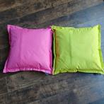 2 kussens met afritsbare hoes afm 45 x 45 unique living,, Ophalen of Verzenden, Gebruikt, Vierkant