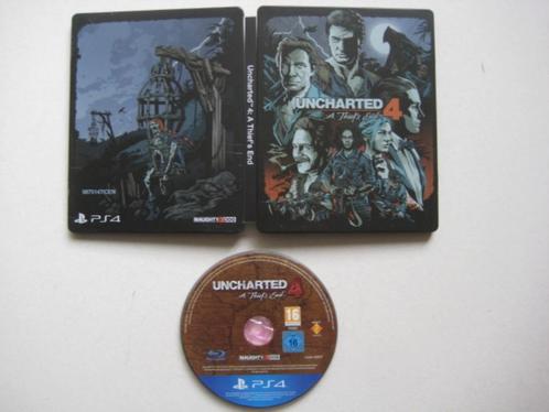 Uncharted 4 steelbook Playstation 4 PS4, Spelcomputers en Games, Games | Sony PlayStation 4, Avontuur en Actie, 1 speler, Vanaf 16 jaar