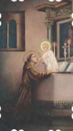 6 Mooie oude devotieprentjes van de H. Antonius met kind, Ophalen of Verzenden, Zo goed als nieuw, Kaart of Prent, Christendom | Katholiek