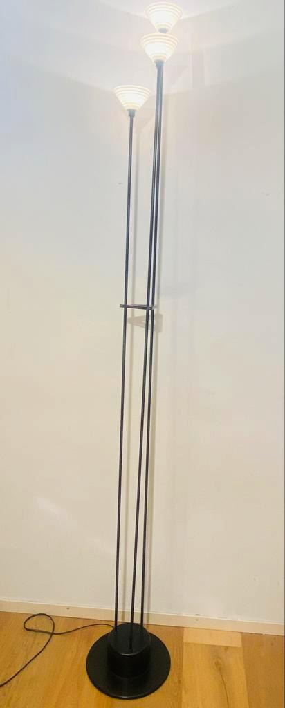 Postmodern Dutch Design Uplighter Floor Lamp H 184Cm, Huis en Inrichting, Lampen | Vloerlampen, Gebruikt, 150 tot 200 cm, Glas