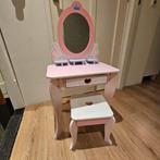 Kinder kaptafel/ make up tafel met krukje, Huis en Inrichting, Tafels | Kaptafels, Ophalen, 50 tot 100 cm, Minder dan 100 cm