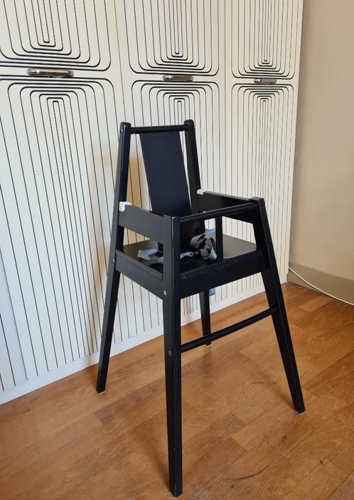 Hoge kinderstoel, zwart, Kinderen en Baby's, Kinderstoelen, Gebruikt, Overige typen, Ophalen
