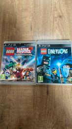 Lego Marvel en Lego Dimensions - PlayStation 3, Spelcomputers en Games, Games | Sony PlayStation 3, Gebruikt, Ophalen of Verzenden