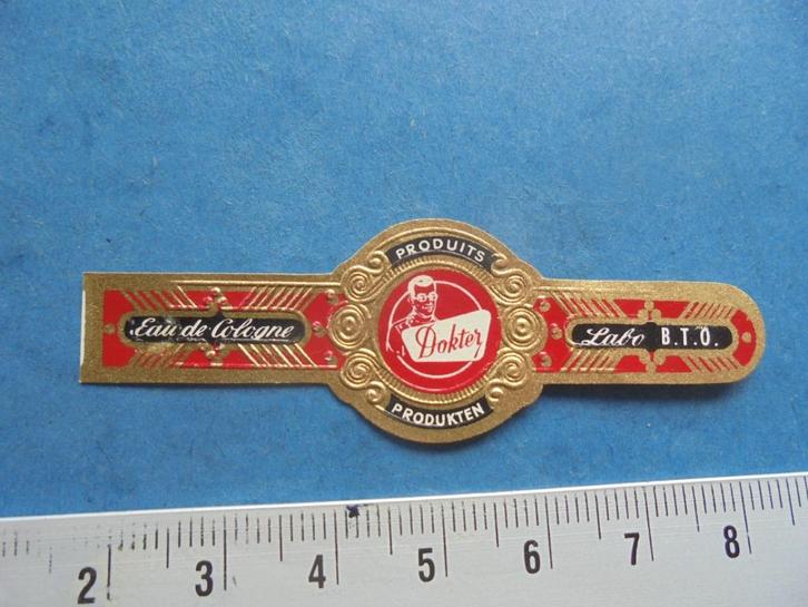 Oude sigarenband DOKTER Eau de Cologne LABO B.T.O., Verzamelen, Rookartikelen, Aanstekers en Luciferdoosjes, Zo goed als nieuw