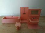 vintage badkamer poppenhuis jaren 80, Ophalen of Verzenden, Gebruikt, Poppenhuis