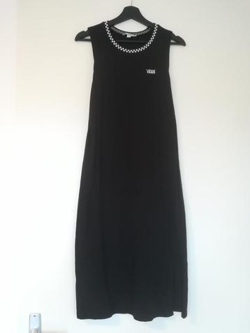Vans Checkered Jurk Dress met Split Zwart maat S beschikbaar voor biedingen