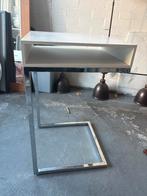 Witte Bijzettafel - Bank Tafel, Huis en Inrichting, Ophalen, Minder dan 55 cm, Gebruikt, Metaal of Aluminium