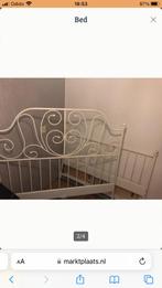 Bed, Ophalen, Eenpersoons, Wit, 140 cm