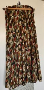 Rok in mooie herfstkleuren met goudaccent mt 38, Maat 38/40 (M), Bruin, Ophalen of Verzenden, Zo goed als nieuw