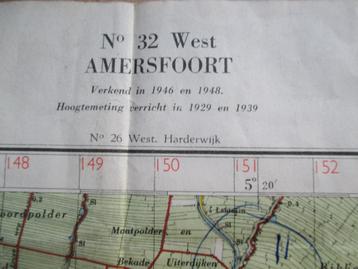 Kaart Amersfoort Nooduitgave 1951 + Kamp Amersfoort WO II~ beschikbaar voor biedingen