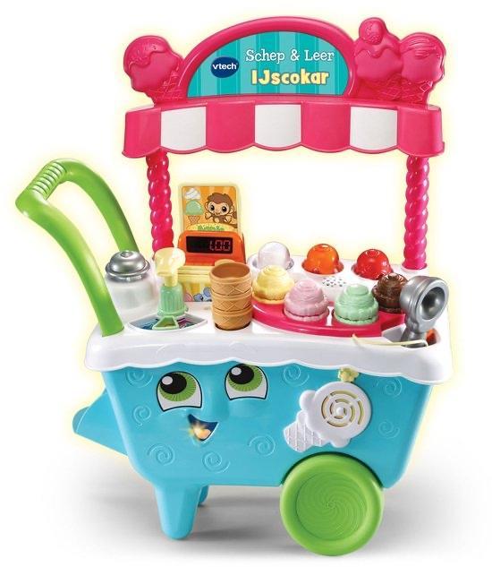 VTech Schep & Leer IJscokar - Educatief Speelgoed, Kinderen en Baby's, Speelgoed | Speelkeukens, Zo goed als nieuw, Speelkeuken-accessoire