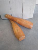 2 Oude Houten Kegels, Antiek en Kunst, Antiek | Speelgoed, Ophalen of Verzenden