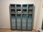 2 Billy boekenkasten met glazen deuren, Huis en Inrichting, Kasten | Boekenkasten, Ophalen, 200 cm of meer, 50 tot 100 cm, 25 tot 50 cm