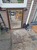 Grote vintage spiegel in lijst, Ophalen, Rechthoekig, 50 tot 75 cm, Minder dan 100 cm