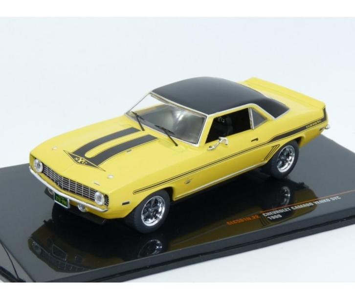 Chevrolet Camaro Yenko SYC 1969 Geel Model 1/43 Ixo Models, Hobby en Vrije tijd, Modelauto's | 1:43, Nieuw, Auto, Overige merken