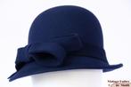 cloche dophoed Dameshoed Hawkins donker blauw vilt 54-58 new, Hoed, Hawkins, Nieuw, One size fits all