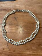 Vintage Parelketting - Imitatie, Ophalen of Verzenden, Gebruikt, Beige, Kunststof
