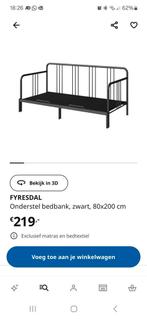 Bed uitschuifbaar 80x200, Huis en Inrichting, Slaapkamer | Bedden, Eenpersoons, Wit, Ophalen of Verzenden, Zo goed als nieuw