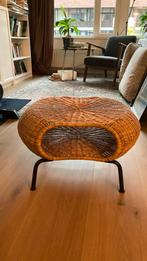 Ikea Rotan Voetenbankje/Bijzettafel, Ophalen, Gebruikt, Ovaal, 50 tot 75 cm