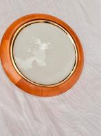 Vintage plafonniere hout messing, Ophalen of Verzenden, Gebruikt, Hout, Hollywood Regency, vintage, retro, midcentury modern