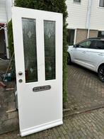 Hardhouten buitendeur., Doe-het-zelf en Verbouw, Deuren en Horren, Gebruikt, 80 tot 100 cm, Ophalen of Verzenden, Buitendeur