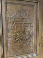 Set grote hoge schuifdeuren met tekening 254x210cm., Antiek en Kunst, Curiosa en Brocante, Ophalen