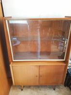 Vintage Vitrinekast kast glazen schuifdeurenkast, Huis en Inrichting, Kasten | Vitrinekasten, Ophalen, Gebruikt, 100 tot 150 cm