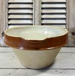 Digoin Grespots France grès kom beslagkom (gemerkt), Ophalen of Verzenden