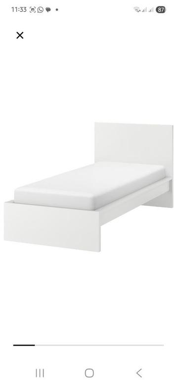 Ikea Malm Bed 90x200 wit. Compleet. - afbeelding 11