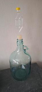 Kruik 5L voor bier/wijn vergisting met stop en waterslot, Hobby en Vrije tijd, Ophalen of Verzenden