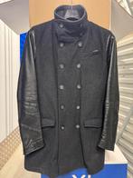 Diesel Jas - Grijs/Zwart - Lederen Mouwen - Maat L - ZGAN, Kleding | Heren, Ophalen of Verzenden, Zo goed als nieuw, Maat 52/54 (L)