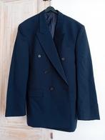 Carnaval Donkerblauwe heren blazer met emblemen oppimpen, Kleding | Heren, Ophalen of Verzenden, Zo goed als nieuw, Maat 52/54 (L)