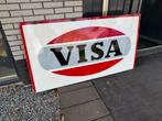 VISA sigaretten oud emaille reclamebord, Verzamelen, Ophalen, Reclamebord, Gebruikt, .