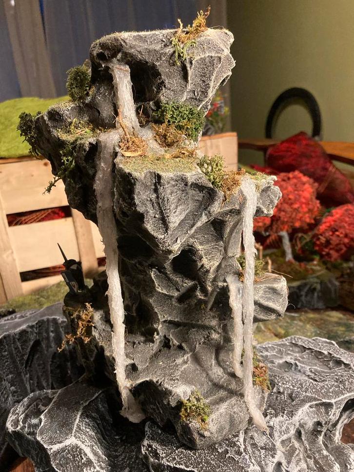 Miniatuur Waterval voor D&D en andere TTRPG's, Hobby en Vrije tijd, Wargaming, Nieuw, Overige soorten, Geverfd, Ophalen of Verzenden