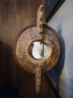 Prachtig spiegeltje van oude vijzel, stoer en sober, Ophalen of Verzenden, Minder dan 50 cm, Minder dan 100 cm