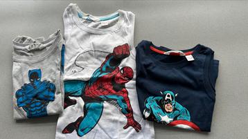3 zomershirts van marvel beschikbaar voor biedingen