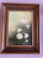2 schilderijtjes met afbeelding bloemen, Huis en Inrichting, Woonaccessoires | Schilderijen, Tekeningen en Foto's, Minder dan 50 cm
