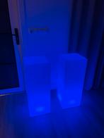 LED Sokkels Oplaadbaar - Set van 2, Huis en Inrichting, Woonaccessoires | Zuilen en Pilaren, Ophalen, Gebruikt