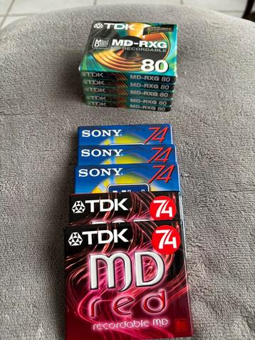 TDK en Sony mini disc schijfjes beschikbaar voor biedingen