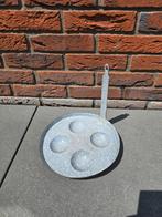 Antieke emaille eier/ poffertjes pan grijs gewolkt €15, Antiek en Kunst, Ophalen of Verzenden