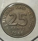 25 cent Trinidad and Tobago 1966, Ophalen of Verzenden, Midden-Amerika