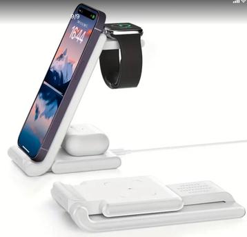15W Draadloze 3-in-1 Oplader - Opvouwbaar beschikbaar voor biedingen