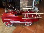 antieke trapauto brandweer, Antiek en Kunst, Ophalen of Verzenden