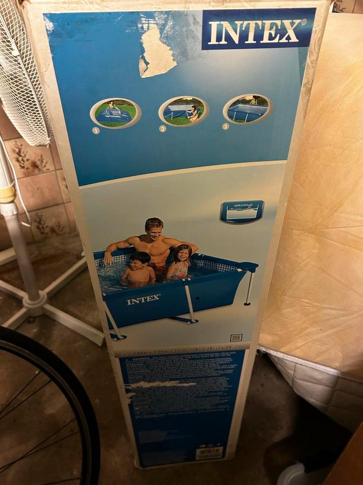 Zwembad met accessoires (2x3x0.75m), Tuin en Terras, Zwembaden, Zo goed als nieuw, Opzetzwembad, Minder dan 80 cm, 200 tot 400 cm