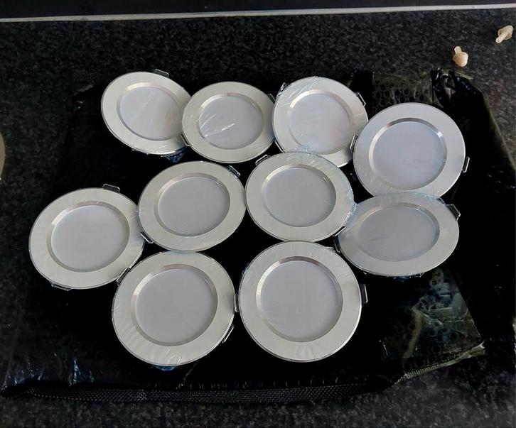 LED inbouwspots 220v 5W dimbaar/Nieuw!!, Huis en Inrichting, Lampen | Spots, Nieuw, Metaal of Aluminium, Led, Inbouw, Ophalen of Verzenden
