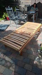 GRATIS 80cm 1 Persoonsbed. Lekker stevig, Huis en Inrichting, Slaapkamer | Bedden, Ophalen, Gebruikt, Hout, Verstelbaar