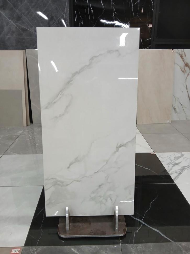 SUPERACTIE!!! MARMERLOOK GREY 60X120CM €19,50PM2 VOORRAAD!!!, Doe-het-zelf en Verbouw, Tegels, Nieuw, Vloertegels, Keramiek, 60 cm of meer